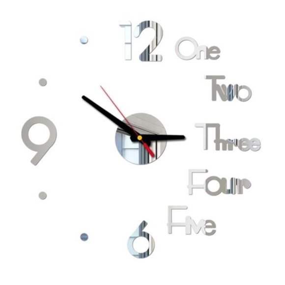 1 Set DIY Digital Wall Clock 3D - Picture 5 of 13